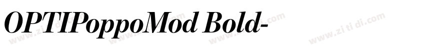 OPTIPoppoMod Bold字体转换